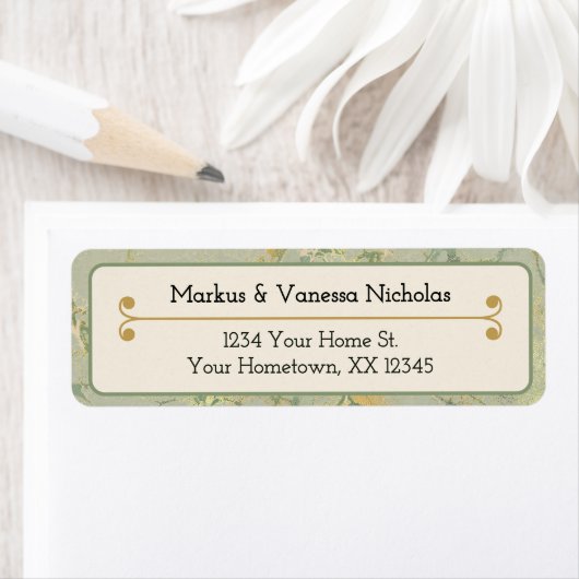  naam en adres van 2 regels etiket (Insitu)