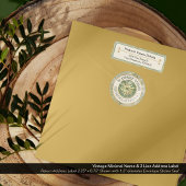  naam en adres van 2 regels etiket