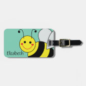 Naam en adres van de Cute Bumble Bee Bagagelabel (Voorkant horizontaal)