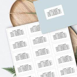 Naam en adres van de gast voor 15 Inschrijvingen v Sticker