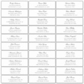 Naam en adres van de gasten. Bruiloft verzendlabel Sticker (Voorkant)