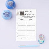 Naam en adres van de Love Song Bride & Groom Game Flyer (Enkel)