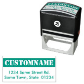 Naam en adres van de oogvanger  zelfinktende stempel (In situ)