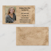 Naam en adres van het fotobedrijf visitekaartje (Voorkant / Achterkant)