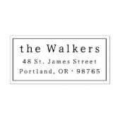 Naam en adres van het klassieke Lijst Zelfinktende Stempel (Design)