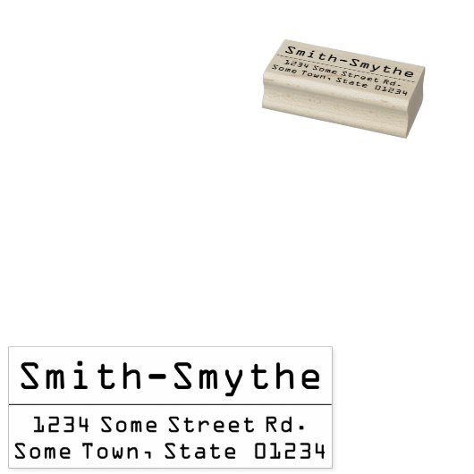 Naam en adres van het thema Techniek en Computing Rubberstempel (Gestempeld)