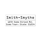 Naam en adres van het thema Techniek en Computing Rubberstempel (Afrduk)