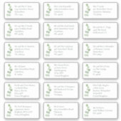 Naam en adres van individuele ontvanger EUCAyptus Sticker (Voorkant)