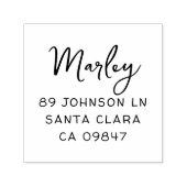 Naam en adres van Schattigee scriptfamilie Zelfinktende Stempel (Design)