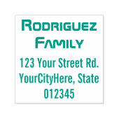 Naam en adres van technicus en leverancier  zelfinktende stempel (Design)