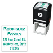 Naam en adres van technicus en leverancier  zelfinktende stempel (In situ)