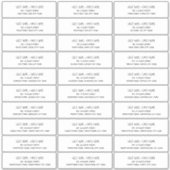 Naam en Adresetiketten voor Aankondiging Kaarten Sticker (Voorkant)