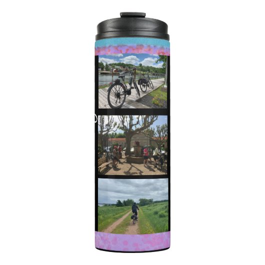 Naam en Afbeelding Collage Thermal Tumbler Thermosbeker (Voorkant)