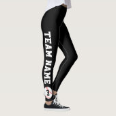 Naam en afspeelnummer van het aangepast team van B Leggings (Rechts)