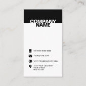 Naam en bedrijfsnaam Visitekaartjes - Modern (Achterkant)