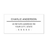 Naam en bedrijfsretouradres zelfinktstempel  zelfinktende stempel (Design)