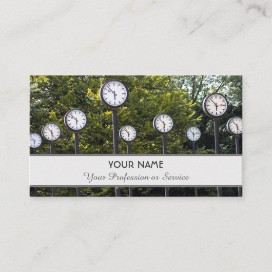 Naam en beroep van hedendaags visitekaartje (Voorkant)