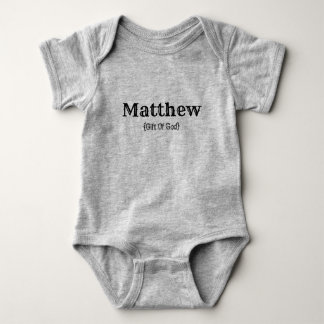 Naam en betekenis (Matthew) Romper