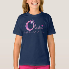 Naam en betekenis van Olesia meiden O-monogram shi T-shirt
