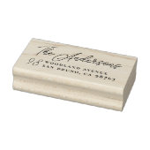 Naam en deurnummer van scriptfamilie rubberstempel (Stempel)