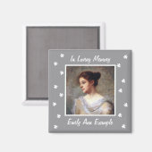  naam en foto herinnering magneet (Voorkant / Achterkant)