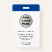 Naam en foto Medische noodsituatie Paramedische ID Badge (Achterkant)