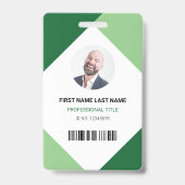Naam en foto Professionele medewerker ID Kaart Badge (Voorzijde)