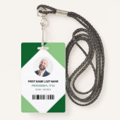Naam en foto Professionele medewerker ID Kaart Badge (Voorkant met draagriem)