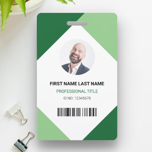 Naam en foto Professionele medewerker ID Kaart Badge
