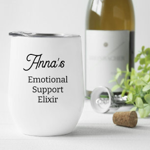 Naam en foto thermische wijn tumbler