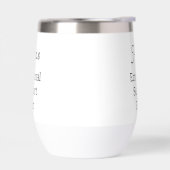 Naam en foto thermische wijn tumbler (Links)