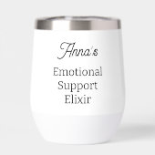 Naam en foto thermische wijn tumbler (Achterkant)