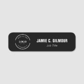 Naam en functie van het personeelslid van de logo naamplaatje (Voorkant)