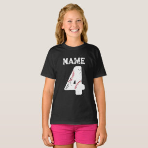 Naam en Genummerd 4 Honkbal, Honkbalteam T-shirt