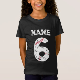 Naam en Genummerd 6 Honkbal, Honkbalteam T-shirt