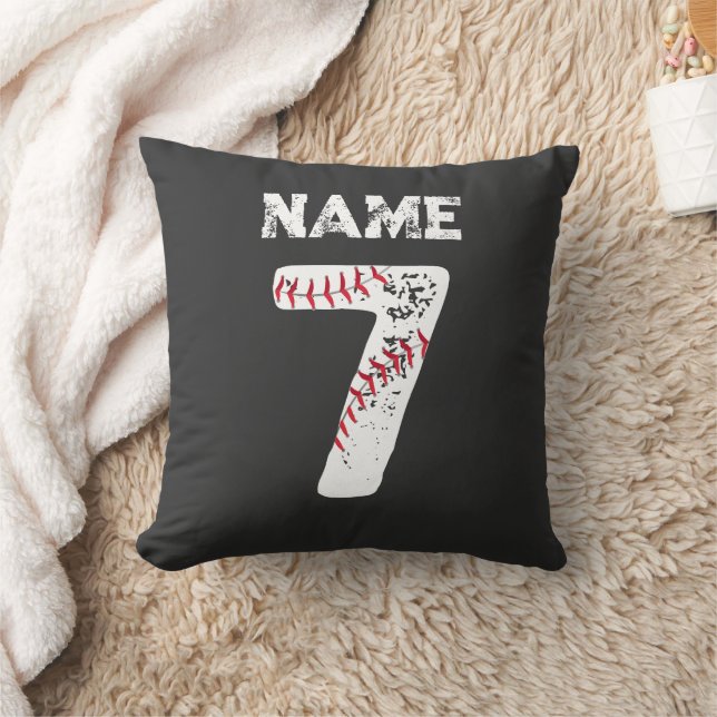 Naam en Genummerd 7 Honkbal, Honkbalteam Kussen (Deken)