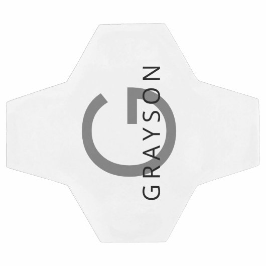 Naam en Initiaal Gedrukt op een Douane Voetbal (Enkel)