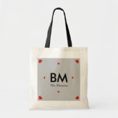 naam en initiaal op maat tote bag (Voorkant)