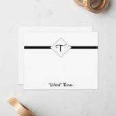 Naam en Initiaal Persoonlijke notitiekaarten Notitiekaartje (Voorkant / Achterkant in situ)