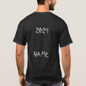 Naam en jaar Halloween 2024 T-shirt (Achterkant)