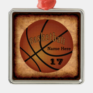 Naam en Jersey Number  Basketball Ornament
