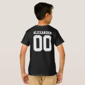 Naam en Jersey Number Front Back T-Shirt (Achterkant volledig)