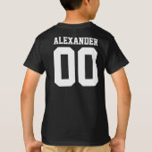 Naam en Jersey Number Front Back T-Shirt (Achterkant)
