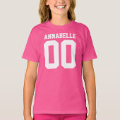 Naam en Jersey Number Front Back T-Shirt (Voorkant)