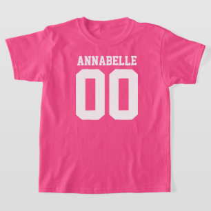 Naam en Jersey Number Front Back T-Shirt