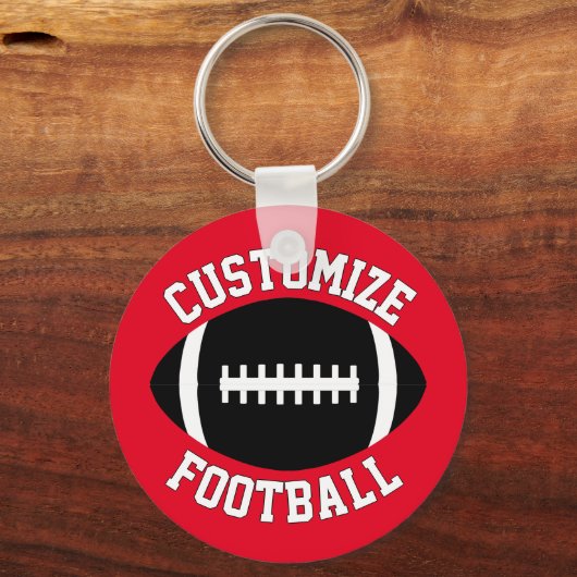 Naam en kleur van het team van het aangepaste Foot Sleutelhanger (Achterkant)