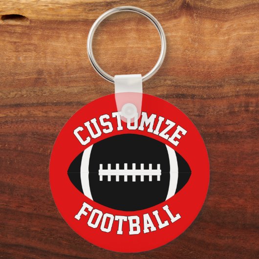 Naam en kleur van het team van het aangepaste Foot Sleutelhanger (Voorkant)