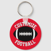 Naam en kleur van het team van het aangepaste Foot Sleutelhanger (Achterkant)