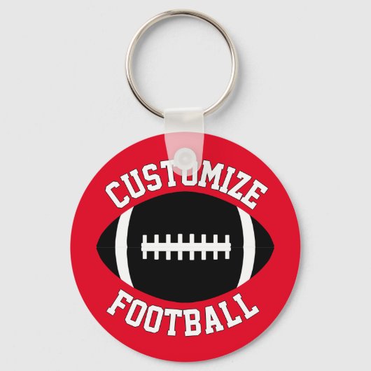 Naam en kleur van het team van het aangepaste Foot Sleutelhanger (Achterkant)