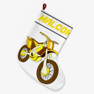 NAAM en Leeftijd of Nummer Dirt Bike Motorfiets Grote Kerstsok
